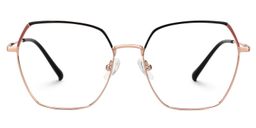 Marlon Geometric Two-Tone Glasses0