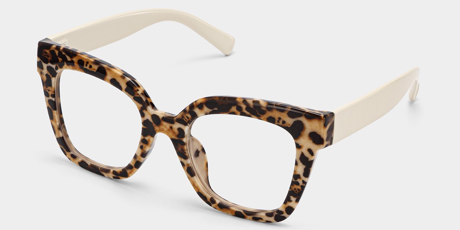 Malcolm Large Havana Glasses Frames With White Arms | ZEELOOL UK2