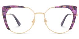 Ketty Cateye Purple Glasses0
