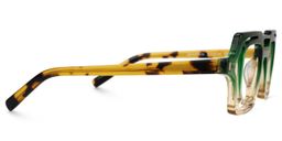 Giusy Square Green Glasses2