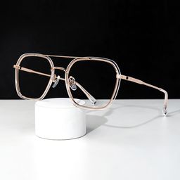 Sherie Aviator Clear Glasses4