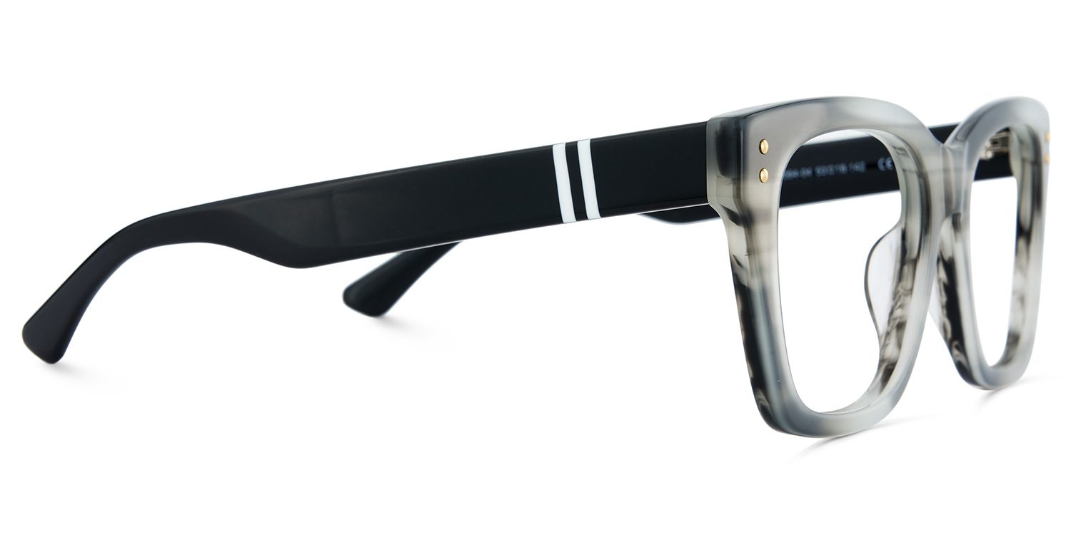 Gaydeh Grey Frame Glasses With Rectangle Shape | ZEELOOL UK2