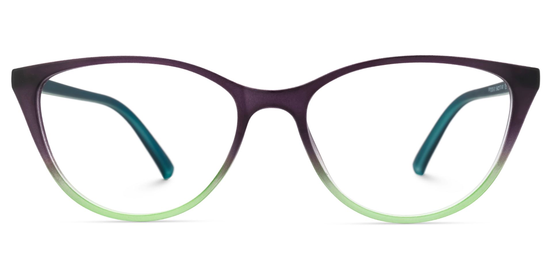 Lucy Cat-Eye Purple-Green Frame Glasses | ZEELOOL UK0