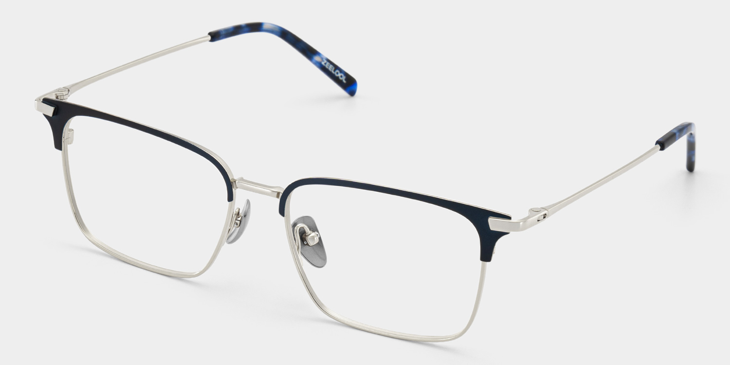 Maxwell Browline Blue Glasses2