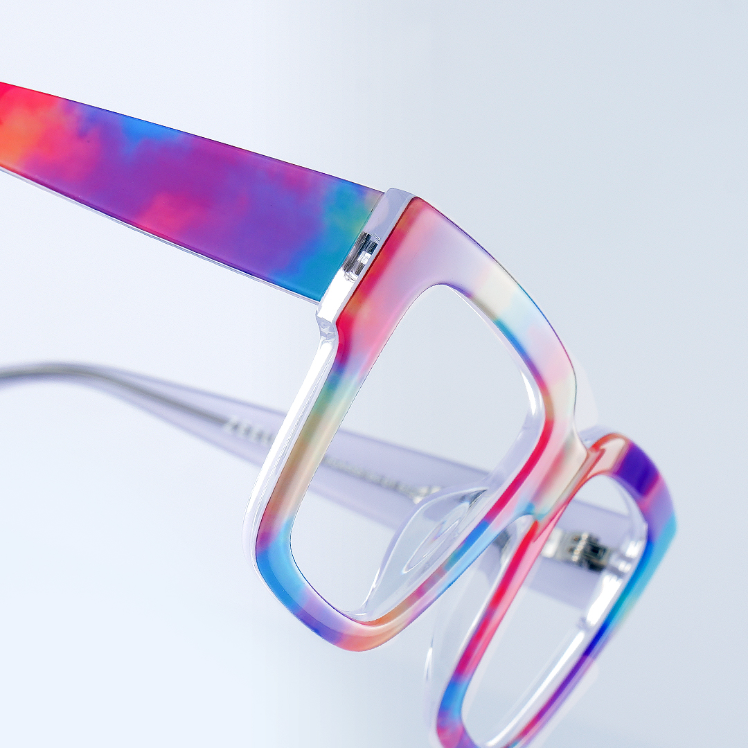 Pop Rectangle Colorful Glasses9