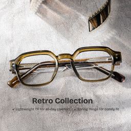 Joy Geometric Brown Glasses0