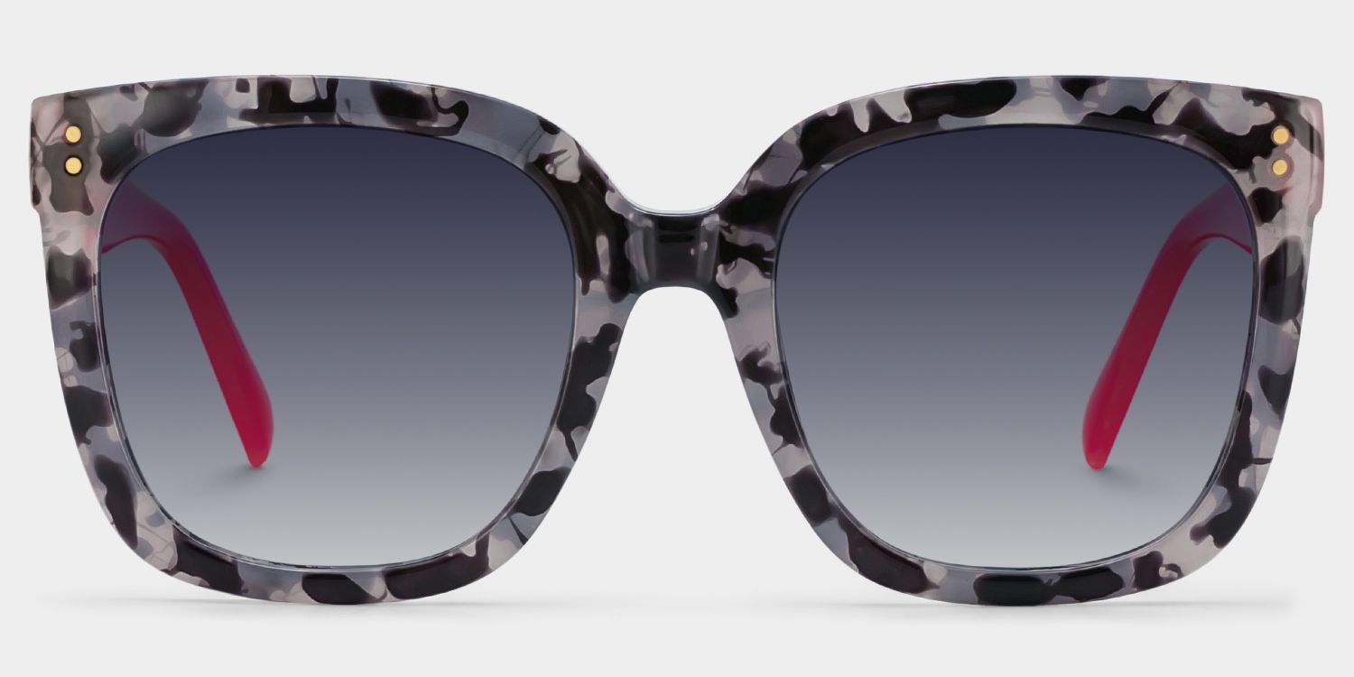 TR90 Ebony Eyeglasses, Ebony Square Glasses -Zeelool Glasses0