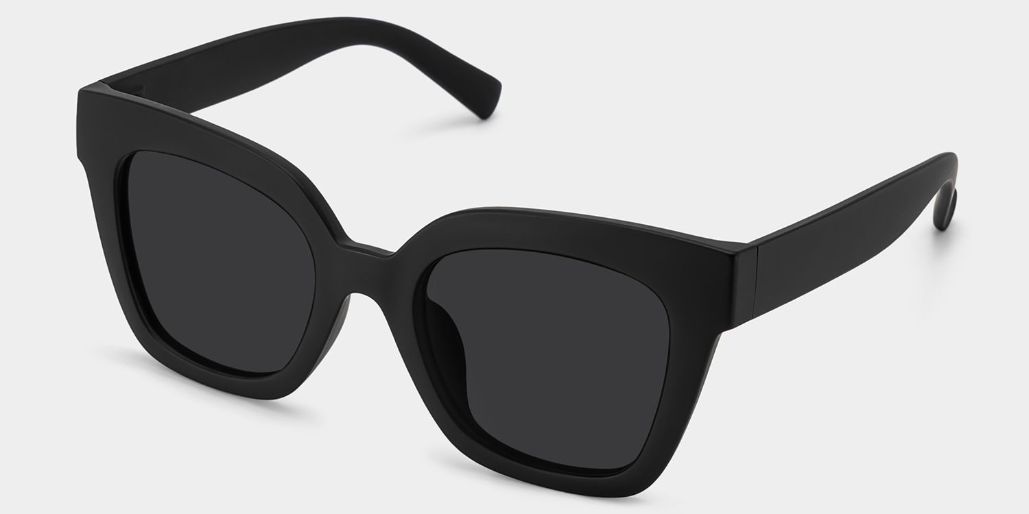 Malcolm Black Sunglasses with Square Frames | ZEELOOL UK2