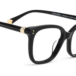 Miles Black Square Glasses5