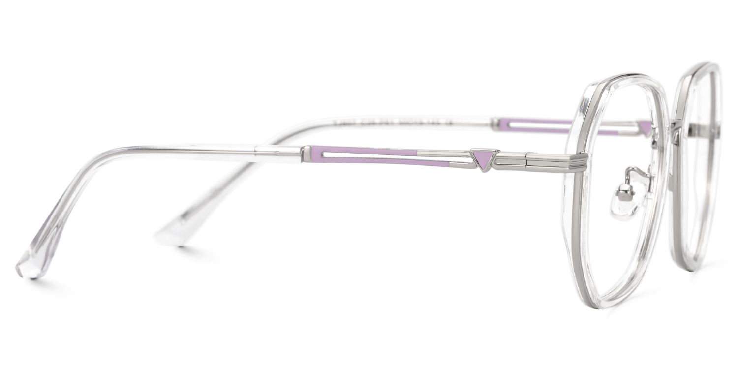 Frazier Clear Geometric Glasses | ZEELOOL UK2