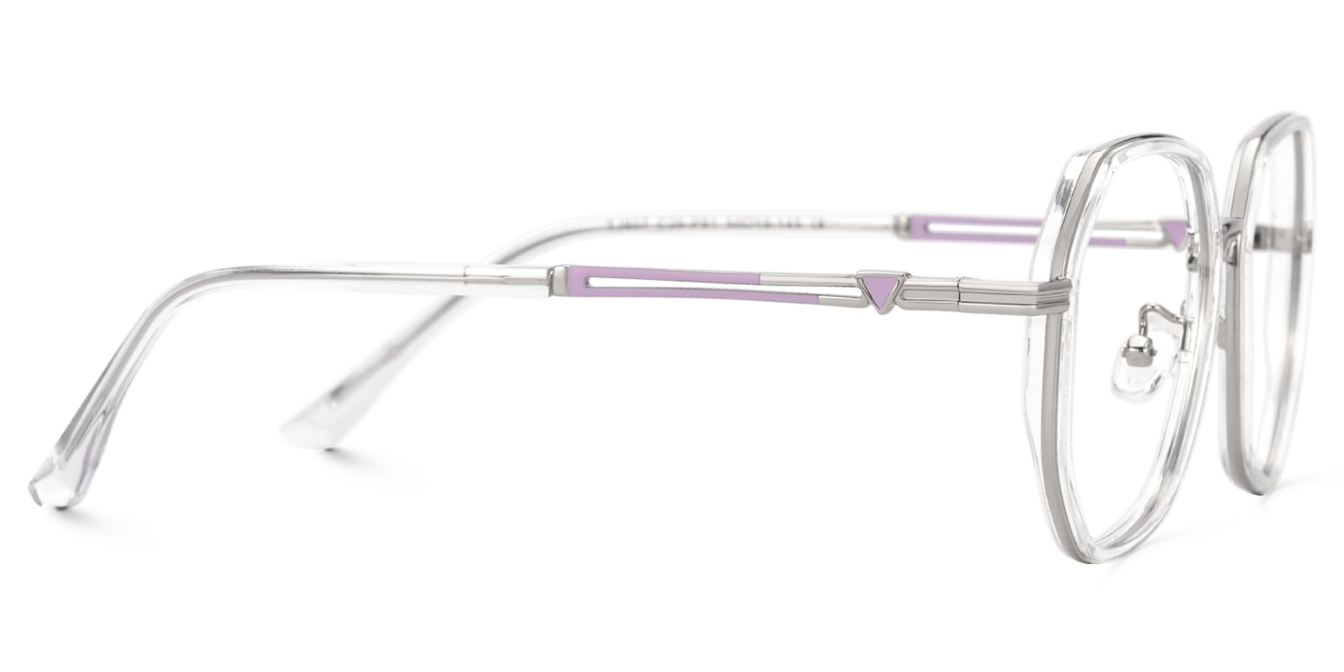 Frazier Clear Geometric Glasses | ZEELOOL UK2