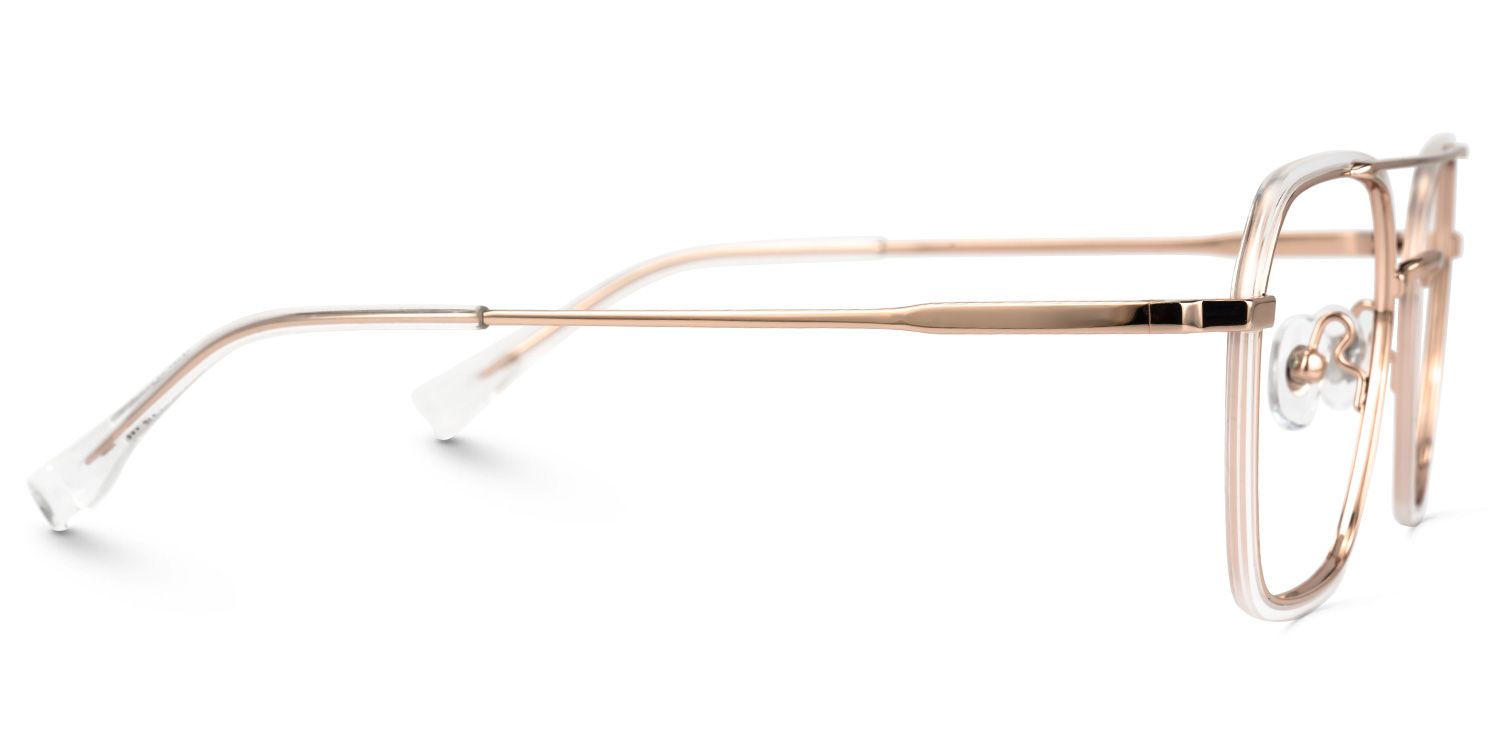 Sherie Aviator Clear Glasses2