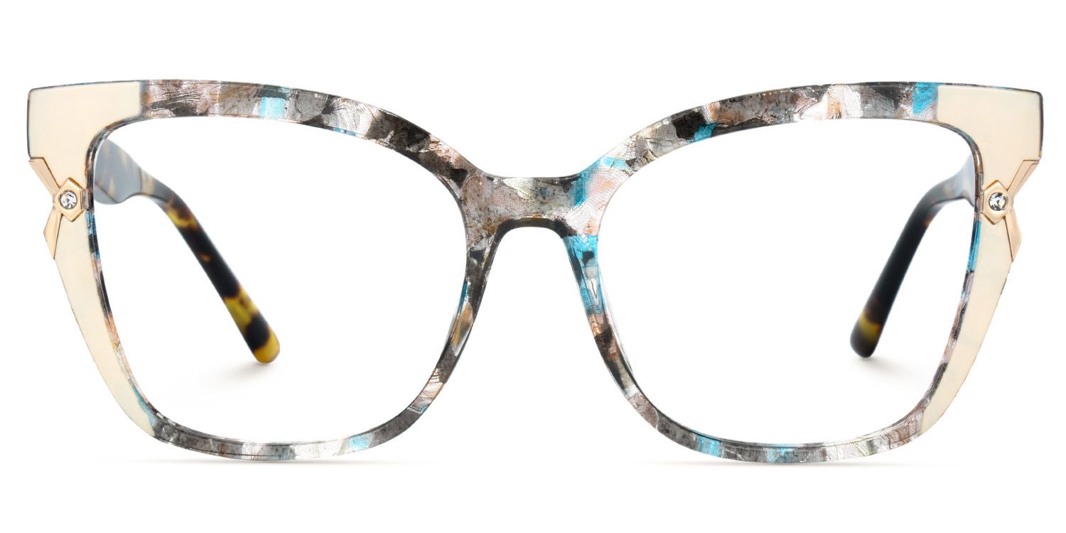 Women's Floral Cat Eye Shape Eyeglasses Online | ZEELOOL UK2