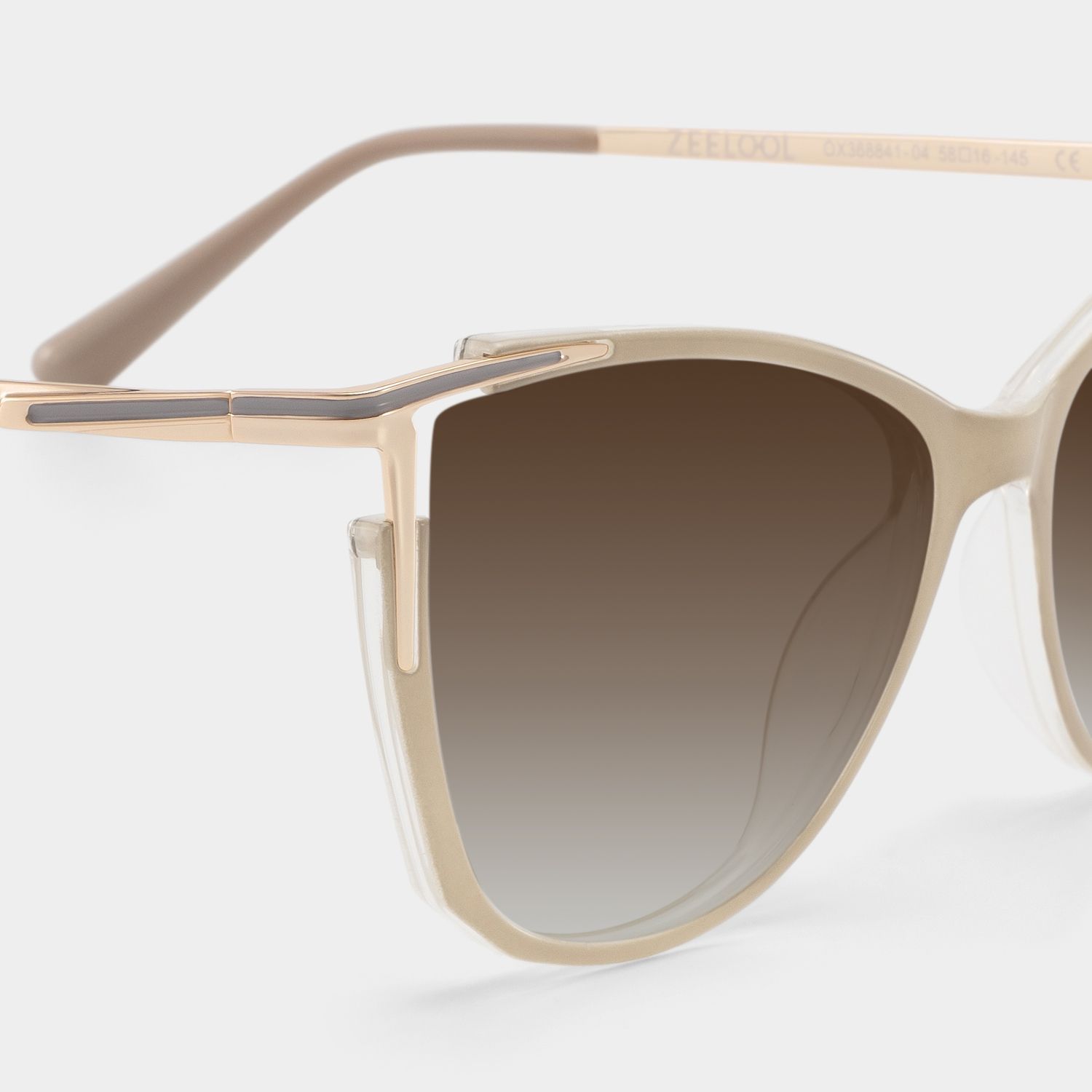 Yomary Cateye Khaki EyeGlasses | Zeelool Optical4