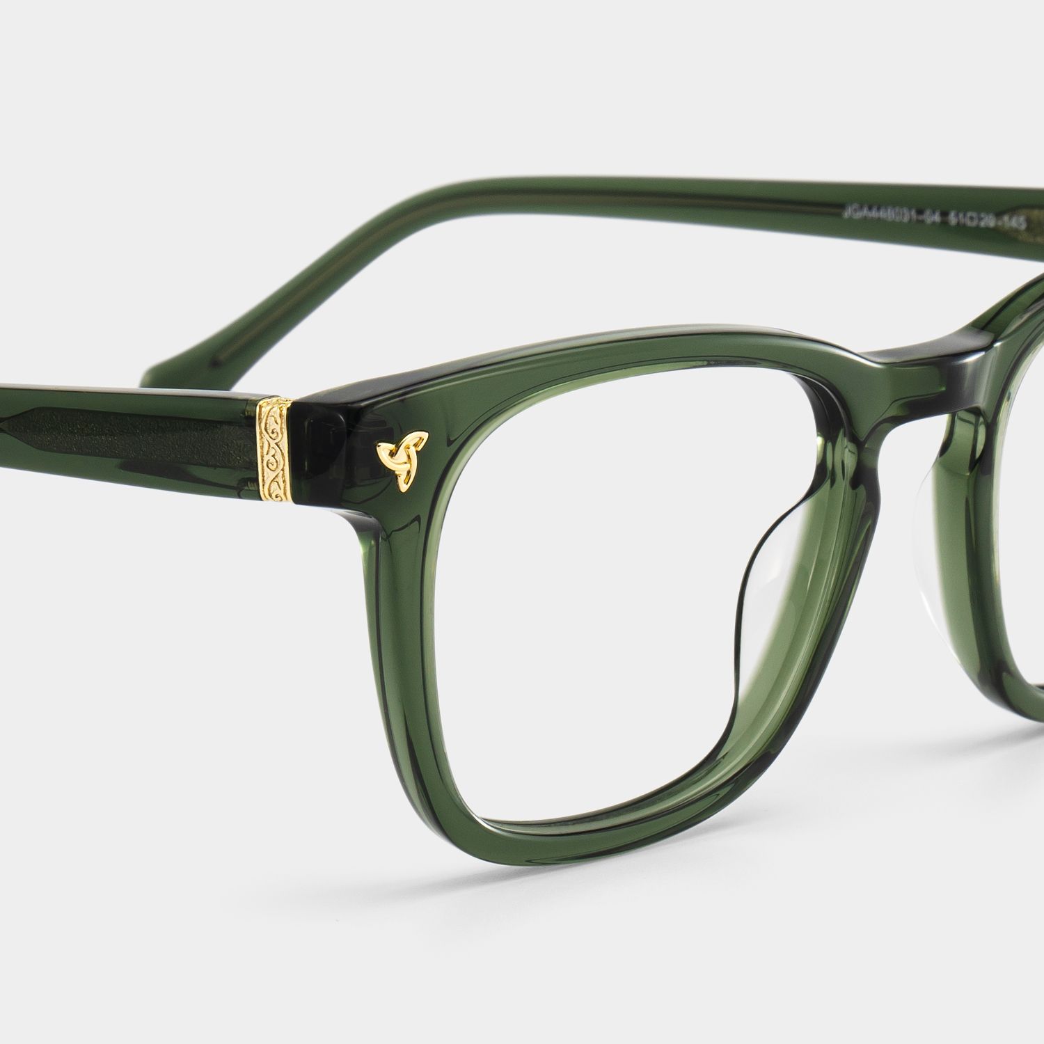 Heather Green Frame Glasses with Square Frame Online | ZEELOOL5