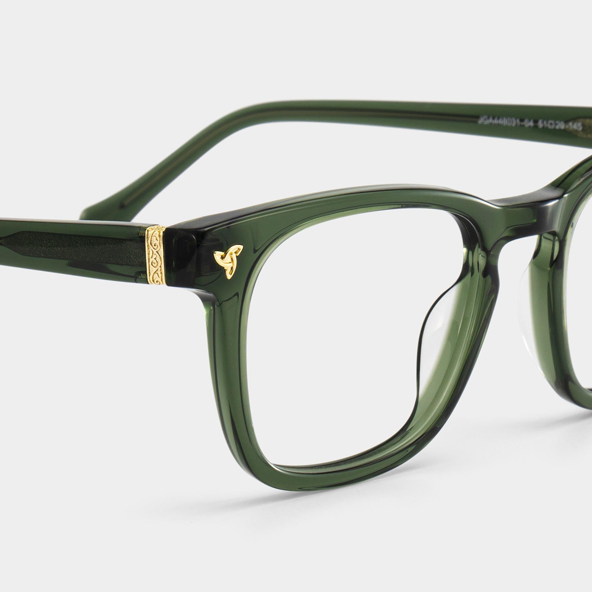 Heather Green Frame Glasses with Square Frame Online | ZEELOOL5