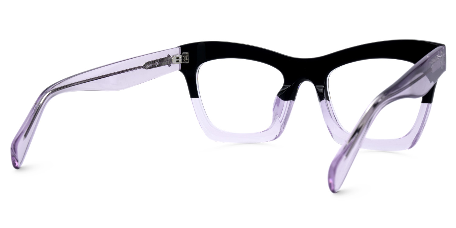 New Arrival Black and Purple Glasses for Benitez Frame | ZEELOOL UK3