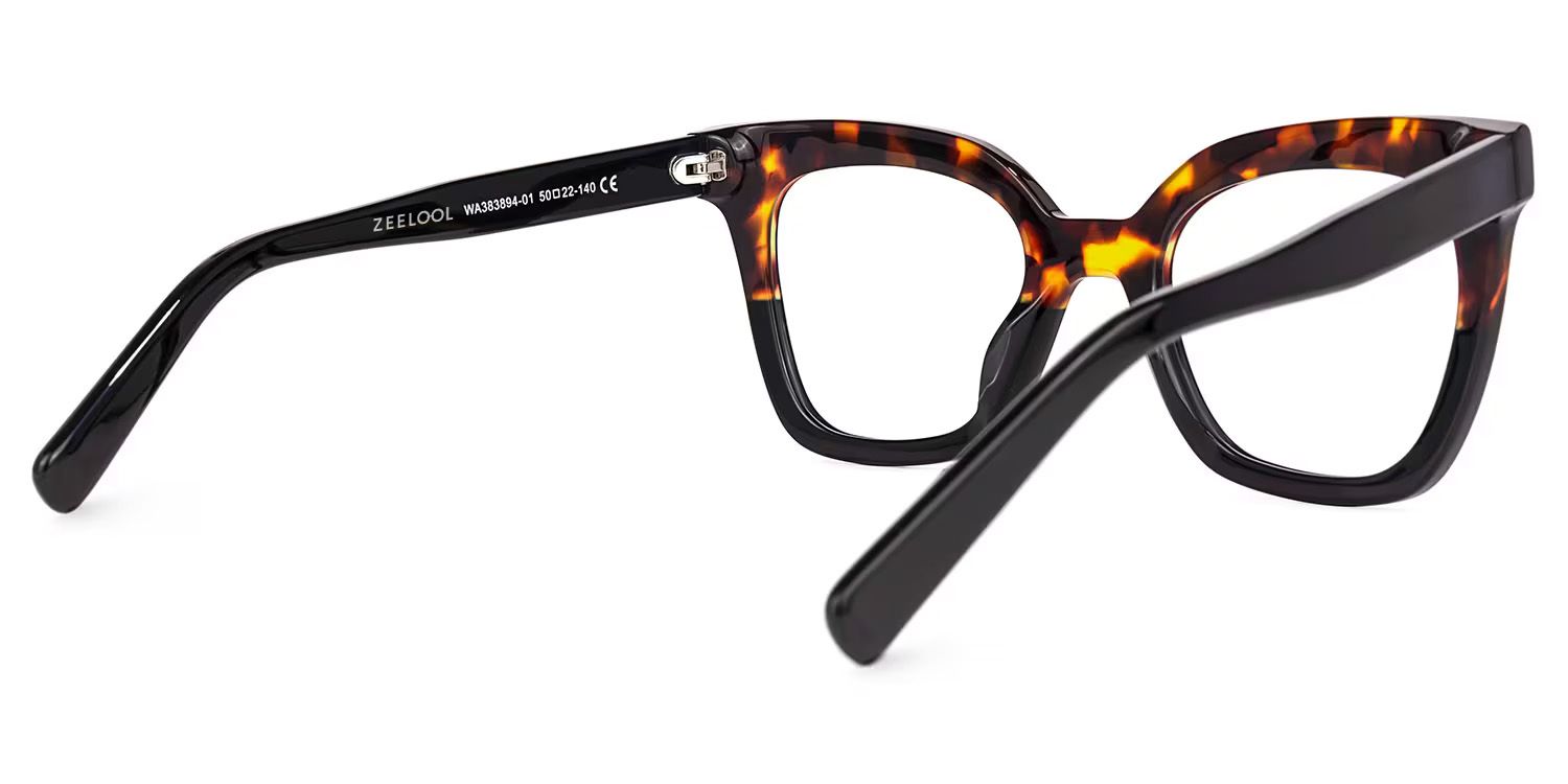 Meka Square Two-Tone Glasses | ZEELOOL UK3