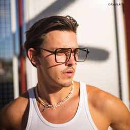 Nellie Black-Gold Aviator Glasses8