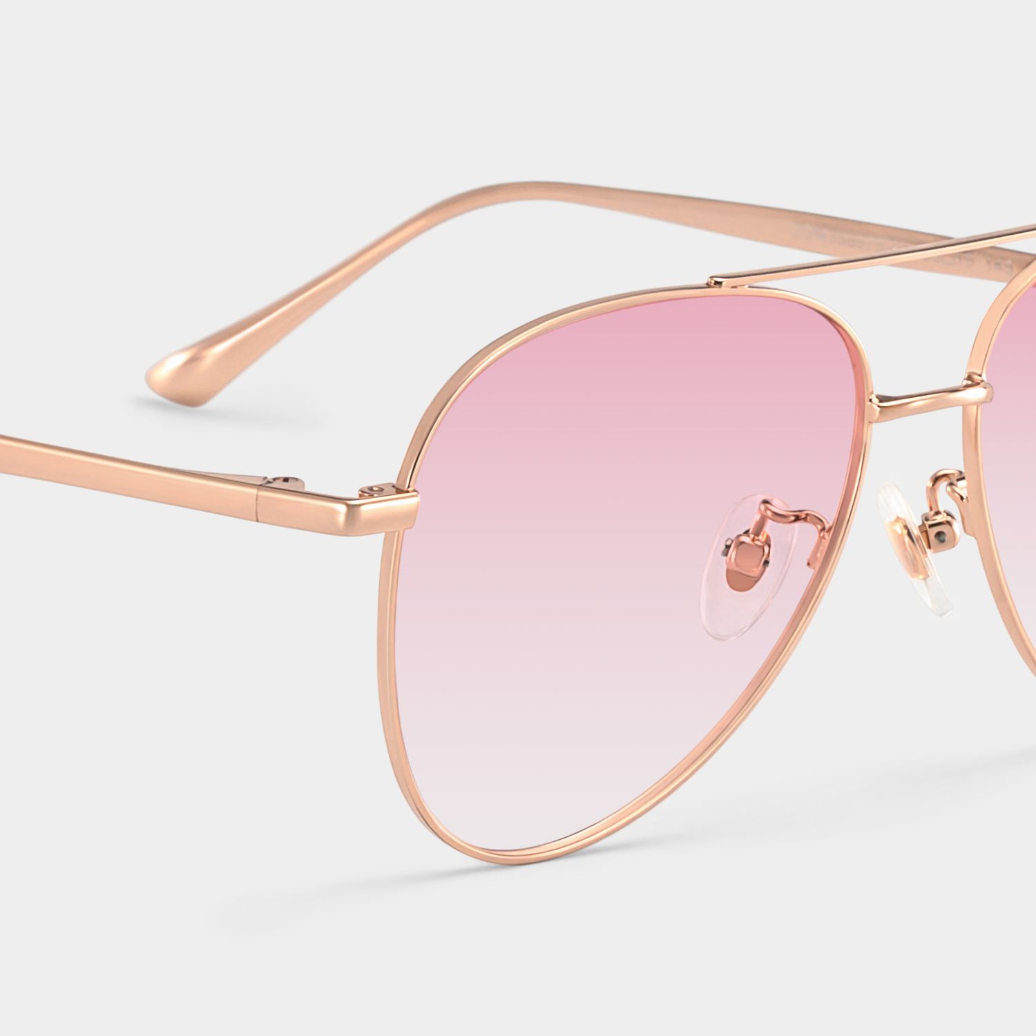 Cher Metal Rose Gold Frame Sunglasses | ZEELOOL UK5