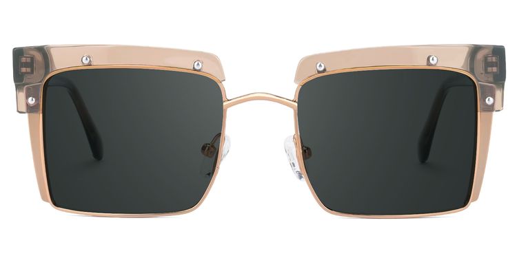 Kiana Square Beige Glasses