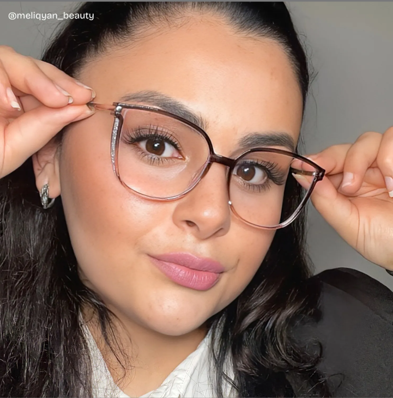 Rodz Square Gray-Pink Eyeglasses and Glasses Frames5