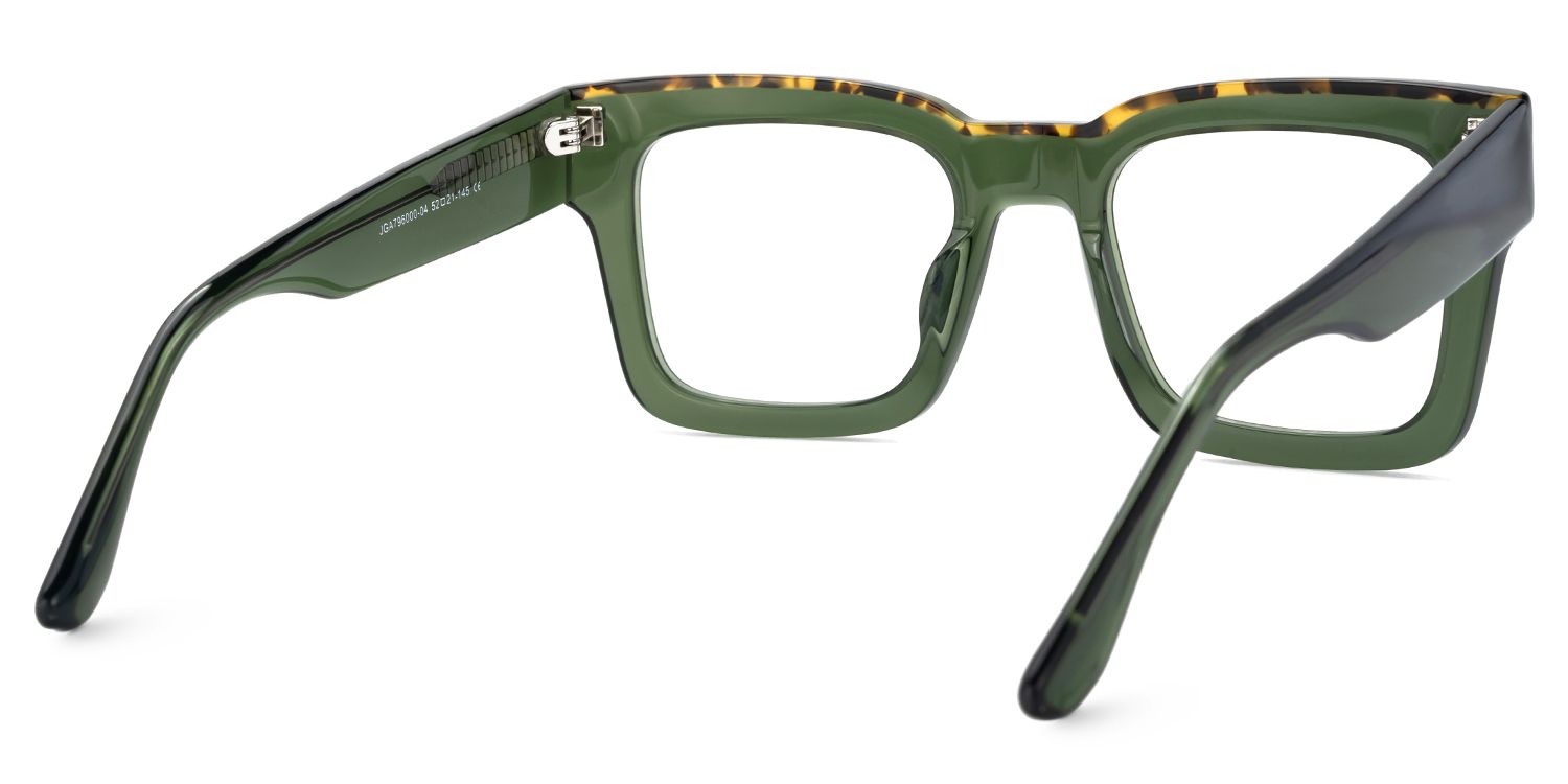 Vorse Square Green Color Frame Glasses for Men | ZEELOOL UK3