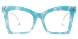 Corbin Square Blue Glasses0