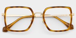 Shane Square Amber Glasses2