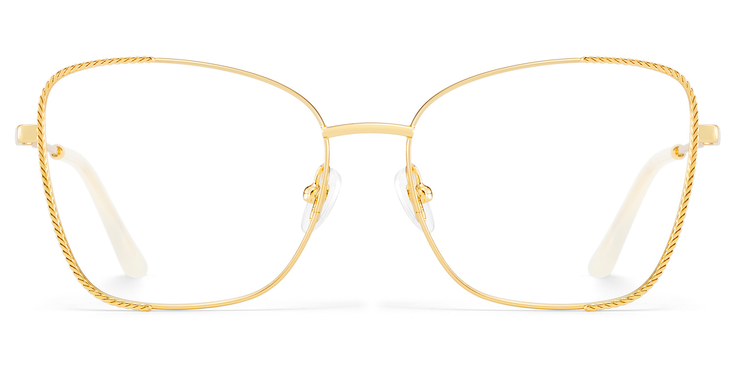 Kai Eyeglasses in Butterfly Gold Frame | ZEELOOL UK2