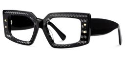 Jonas Rectangle Black Glasses3