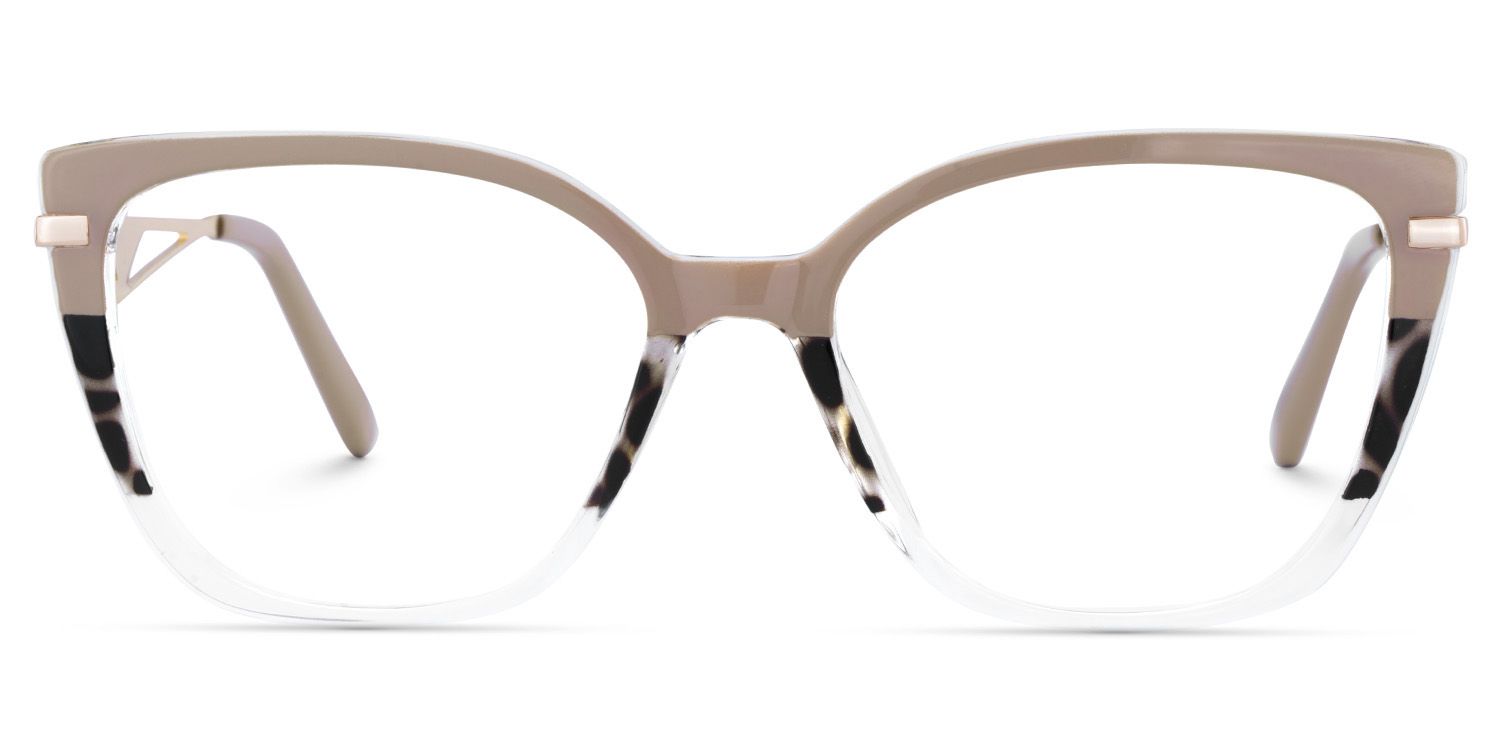 Cateye Shape Blue Light Blocking Glasses with Three Color Blocking1