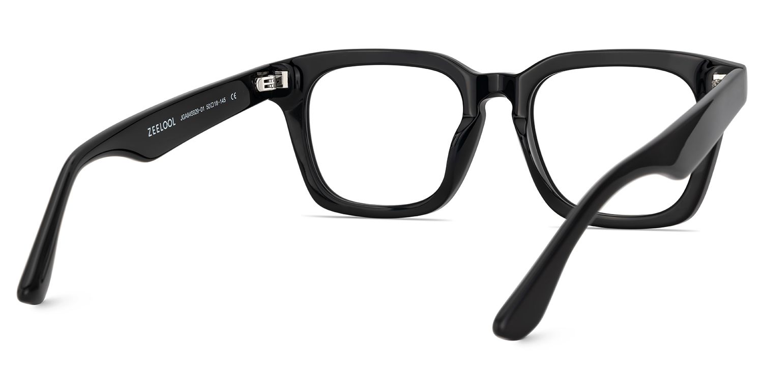 Men's Black Acetate Glasses5