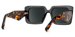 Reeve Black Rectangle Sunglasses4