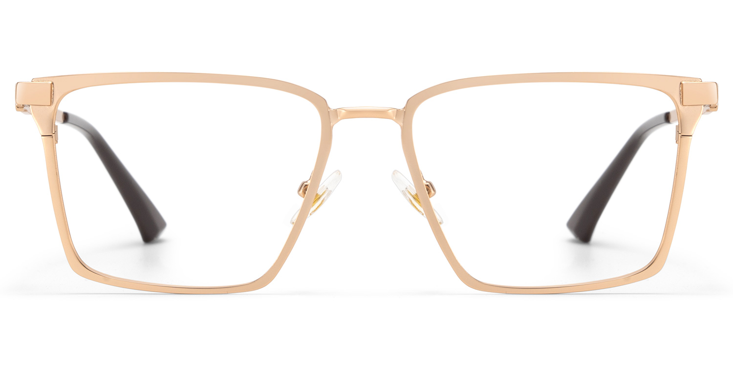 Finn Rectangle Gold Glasses1