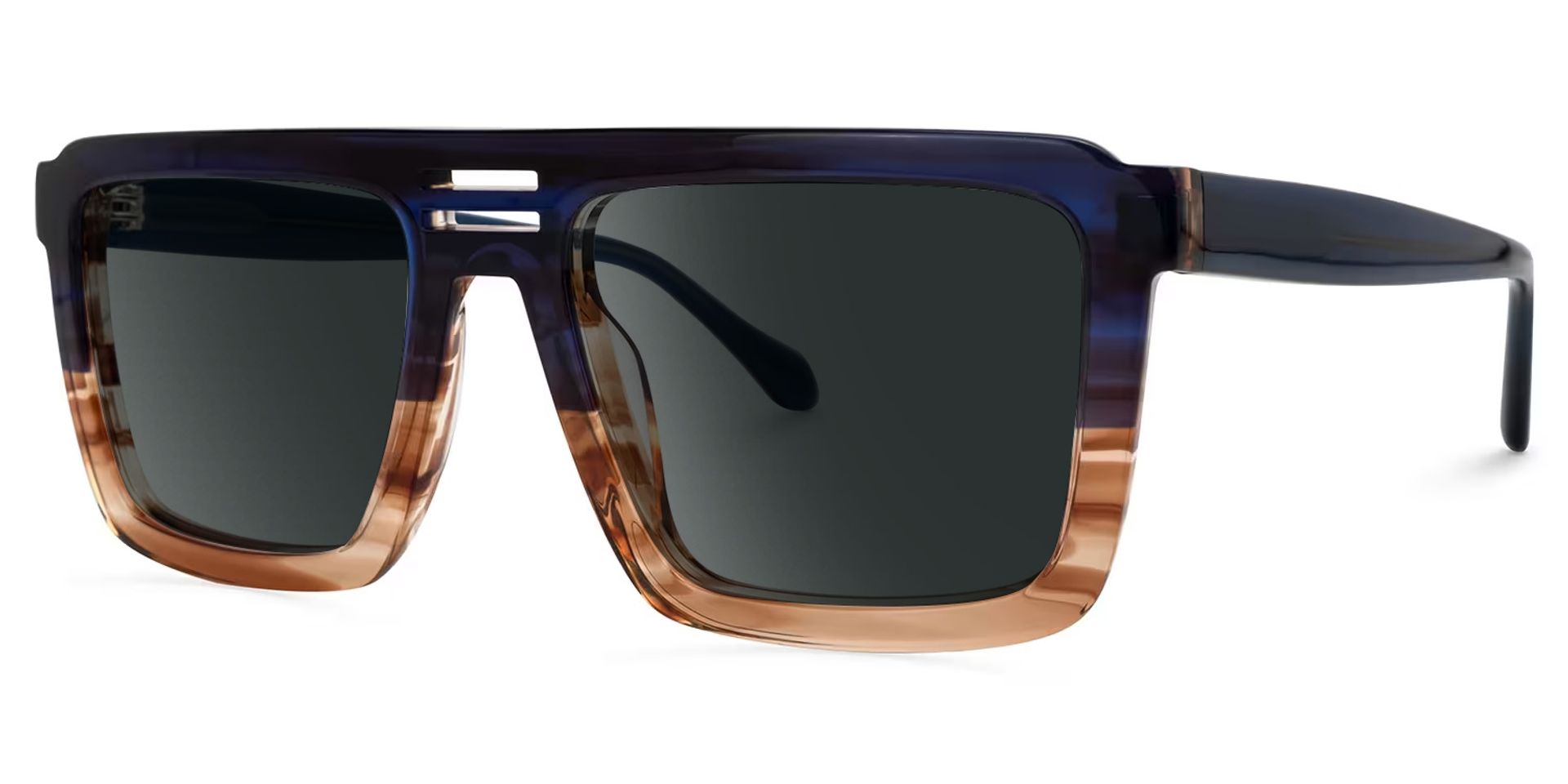 Yamilex Square Two-Tone Sunglasses | ZEELOOL UK1