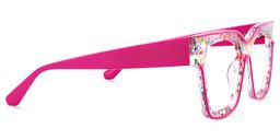 Zerica Square Rose Red Glasses5