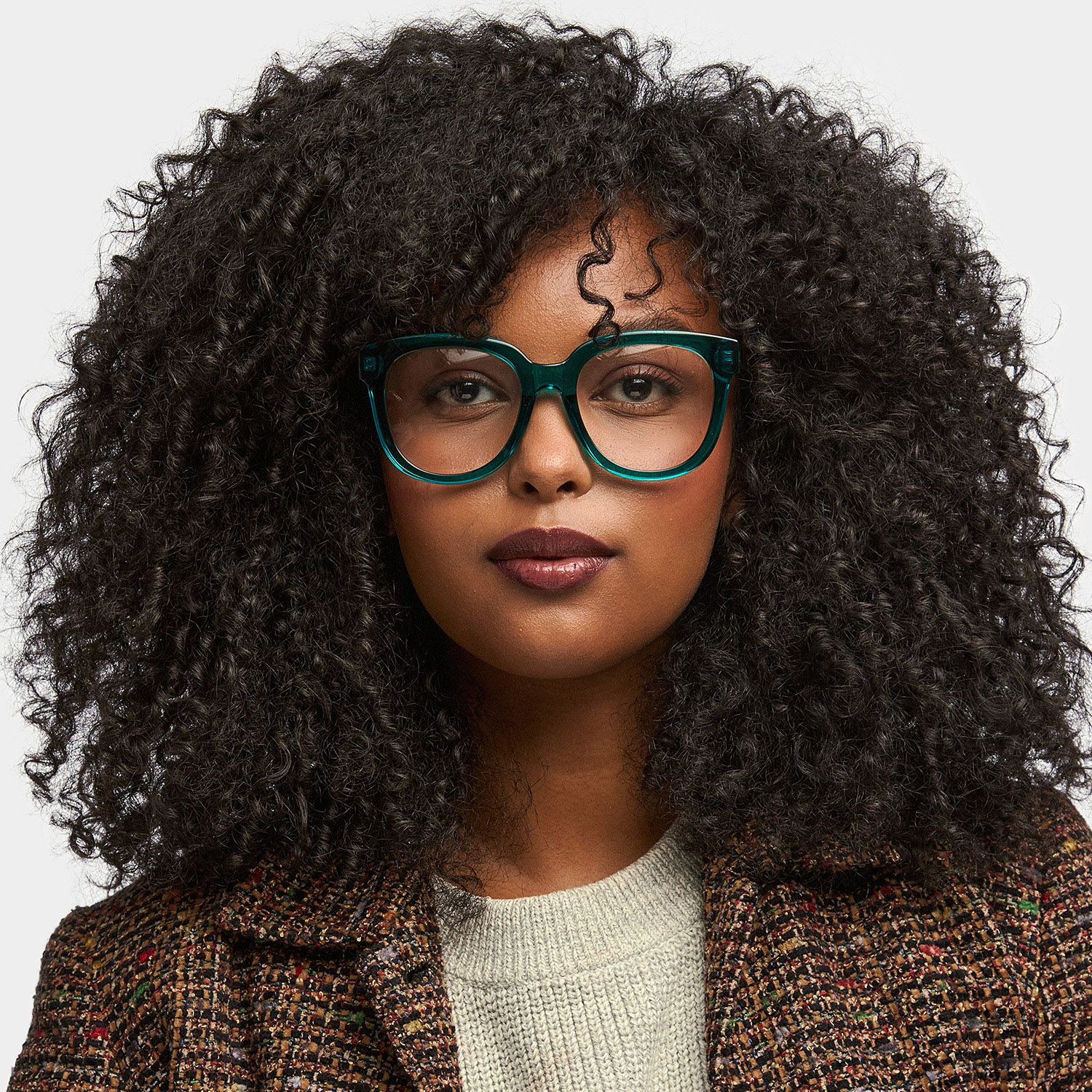 ZEELOOL Harrell Square Dark-Green Glasses
