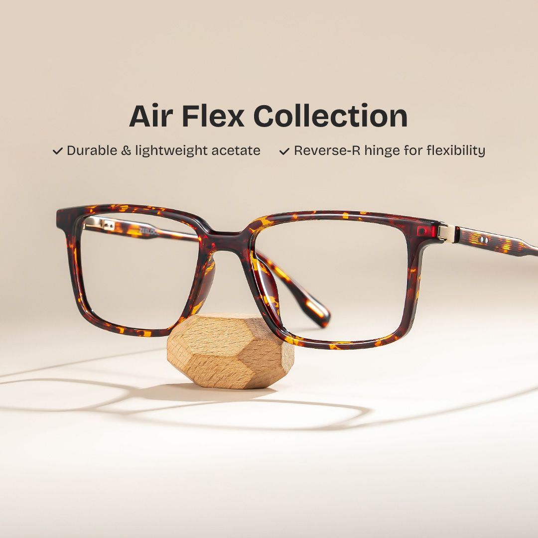 Cyrus Long Rectangle Glasses in Tortoise Frames | ZEELOOL UK0
