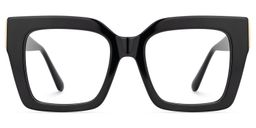 Josiah Square Black Glasses0
