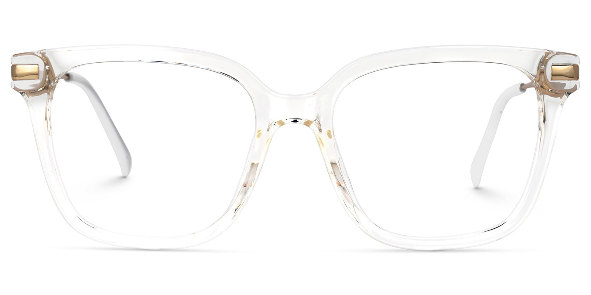 Jacqui Square Clear Eyeglasses and Glasses Frames0