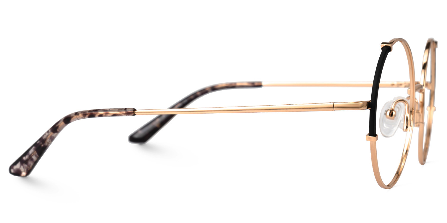 Rindy Round Black Glasses2