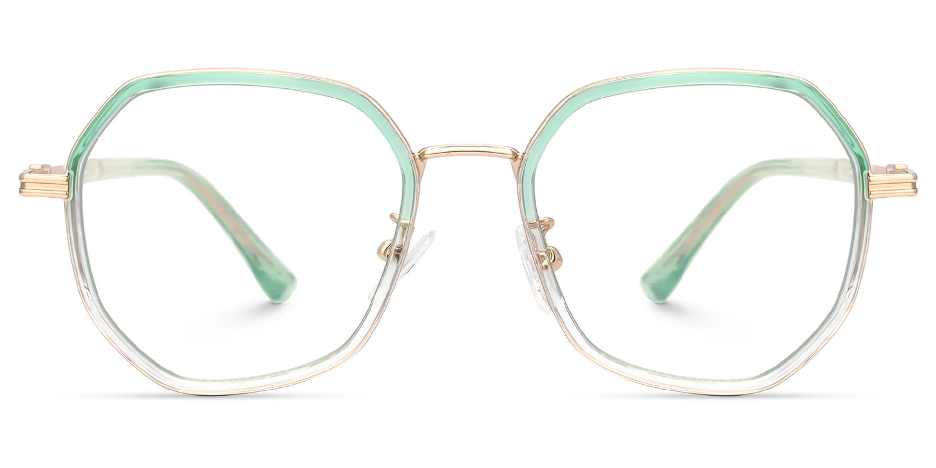 Frazier Green Geometric Glasses | ZEELOOL UK0