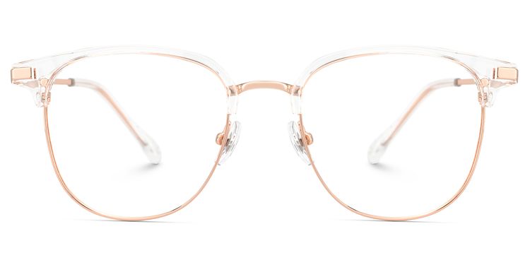 Naranjo Browline Clear Glasses