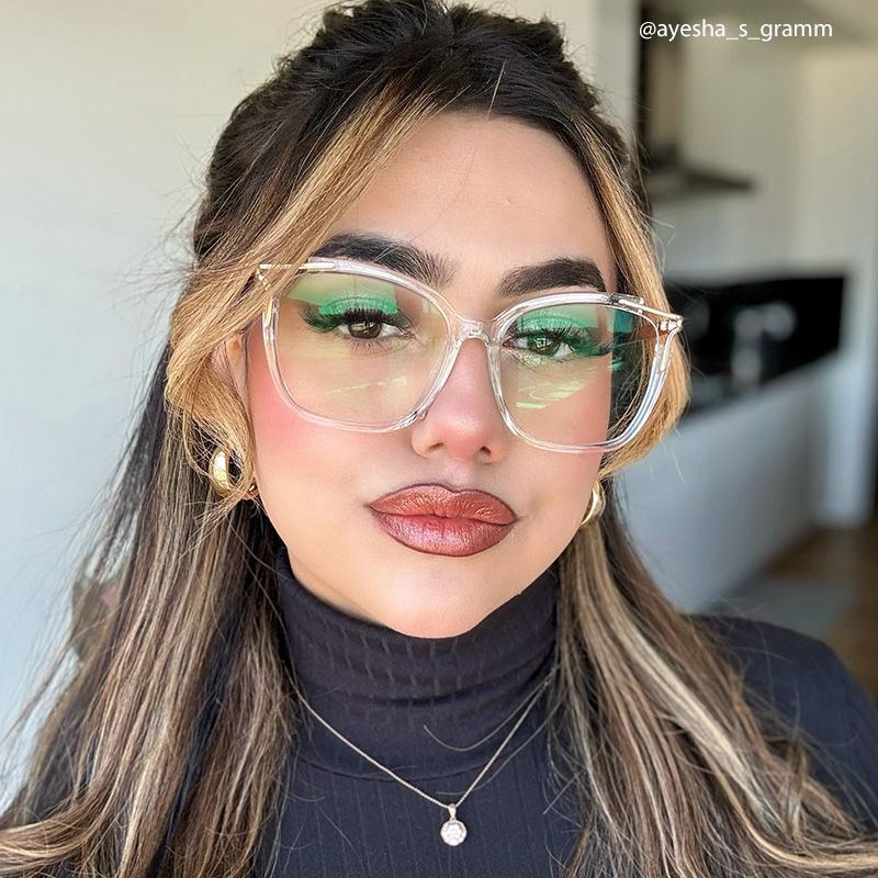Sidibe Square Clear Glasses