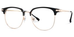 Naranjo Browline Black Glasses3