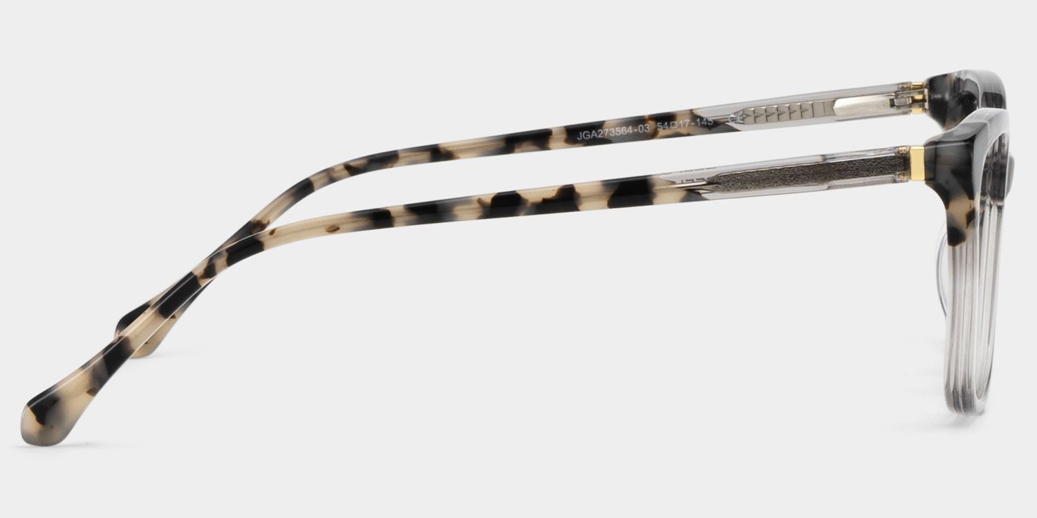 Juno Rectangle Gray Frame Eyeglasses for Woman| ZEELOOL UK4