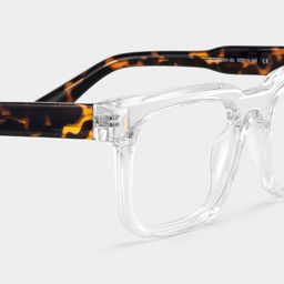 Connor Clear Rectangle Glasses5