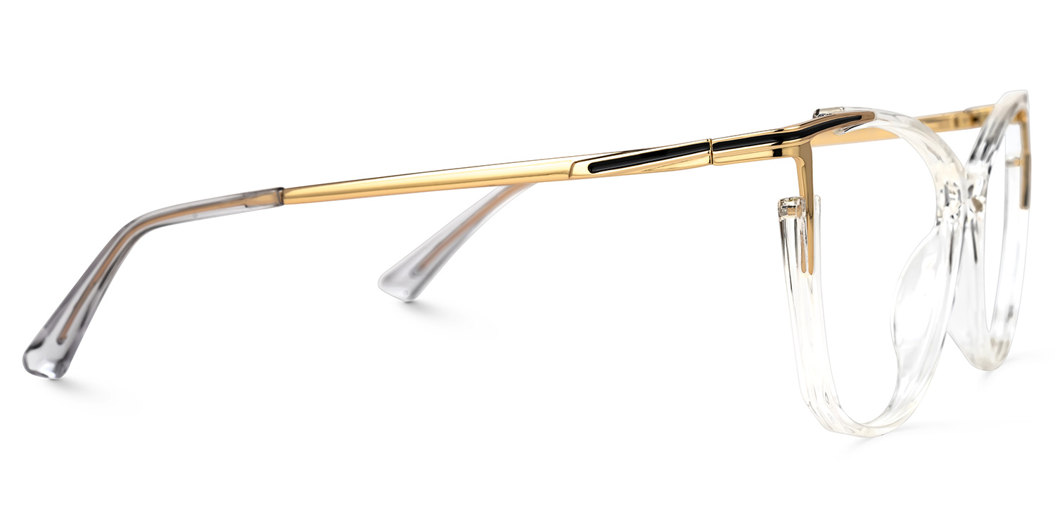 Cat eye Yomary Crystal Frame Glasses | ZEELOOL UK2