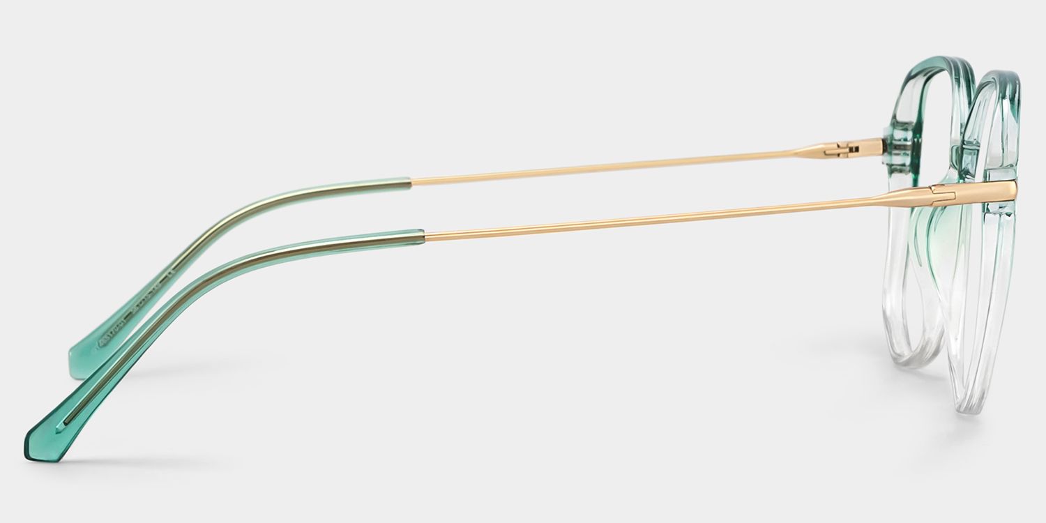 Payton Green Geometric Frame Glasses | Zeelool4